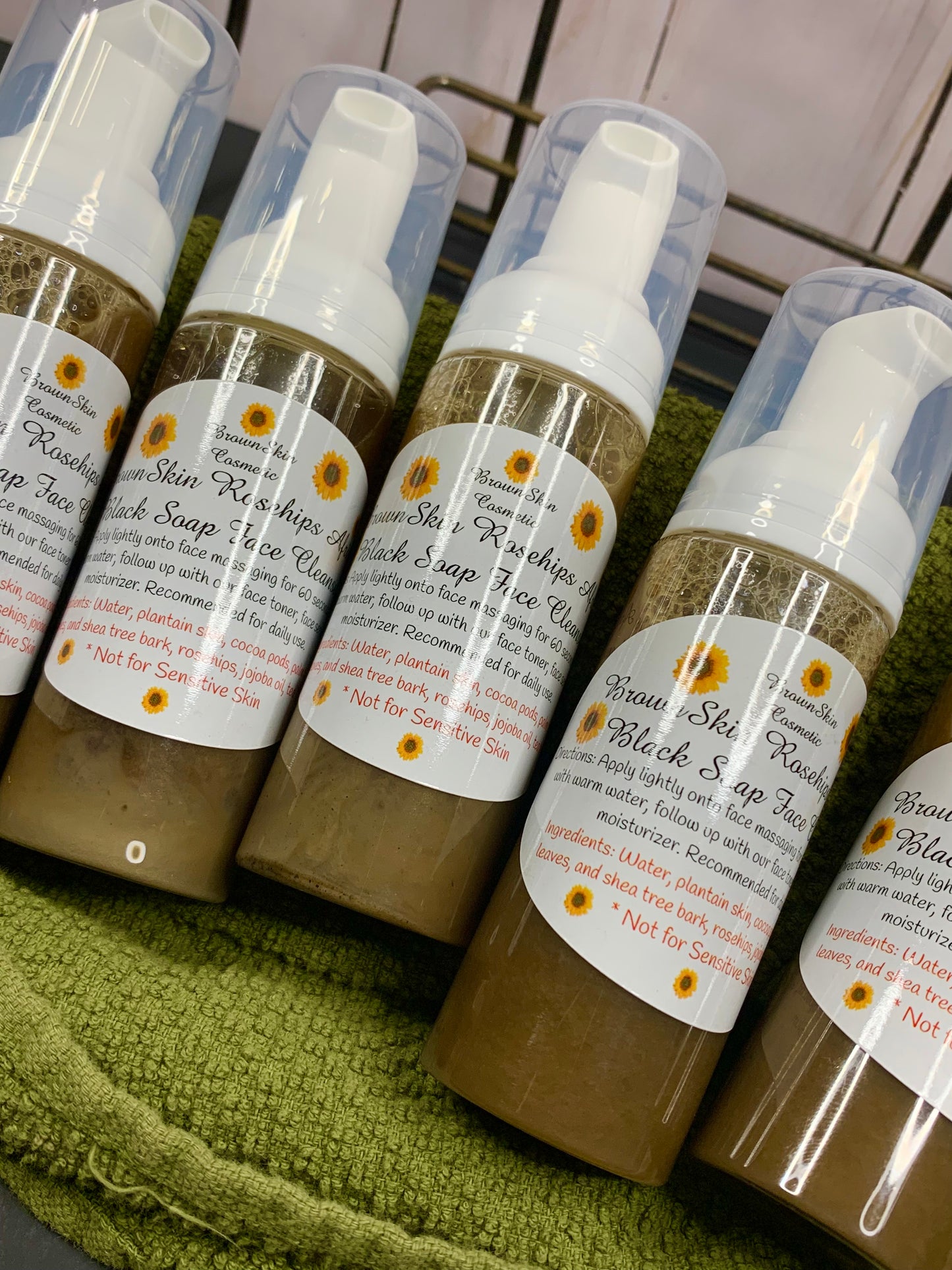 BrownSkin Rosehips African Black Soap Face Cleanser